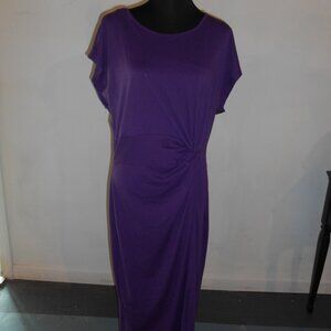 SHEIN CURVE PURPLE FITTED MAXI DRESS PLUS 2XL